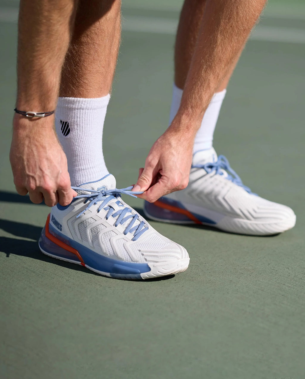 K-Swiss Ultrashot 4 White/Infinity/Scarlet Men's Shoes