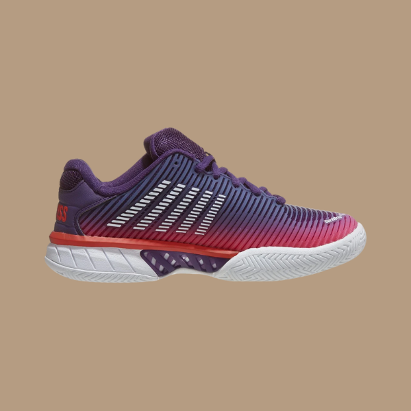 KSwiss Hypercourt Express 2 Purple/Coral Junior Shoes