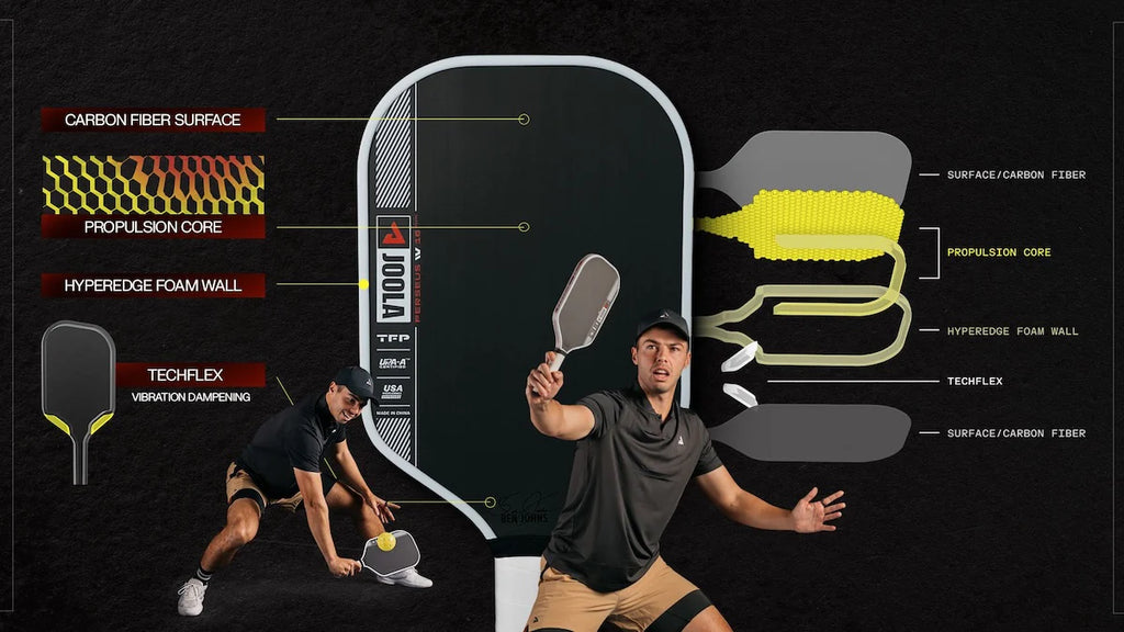 JOOLA Ben Johns Perseus Pro IV 16mm Pickleball Paddle